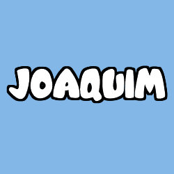 Coloring page first name JOAQUIM