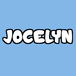 Coloring page first name JOCELYN