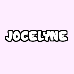 Coloring page first name JOCELYNE