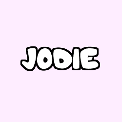 Coloring page first name JODIE