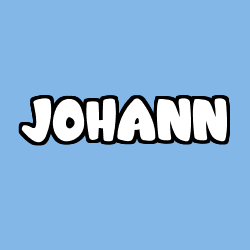 Coloring page first name JOHANN