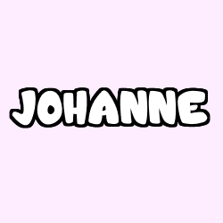 Coloring page first name JOHANNE