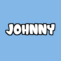 Coloring page first name JOHNNY