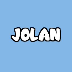 Coloring page first name JOLAN