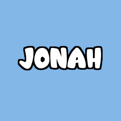 Coloring page first name JONAH