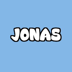 Coloring page first name JONAS