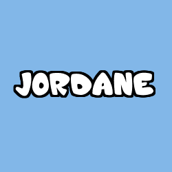 Coloring page first name JORDANE