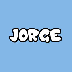 Coloring page first name JORGE