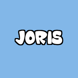 Coloring page first name JORIS