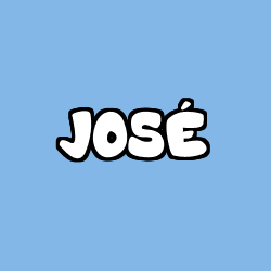 Coloring page first name JOSÉ