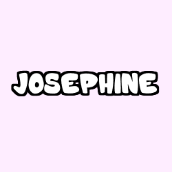 Coloring page first name JOSEPHINE