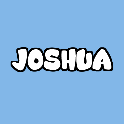Coloring page first name JOSHUA