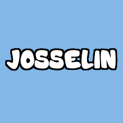 Coloring page first name JOSSELIN