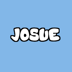 Coloring page first name JOSUE