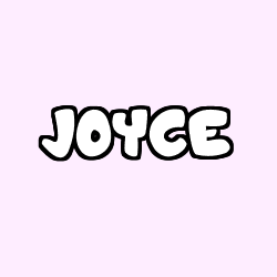 Coloring page first name JOYCE