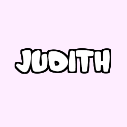 Coloring page first name JUDITH