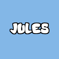 Coloring page first name JULES