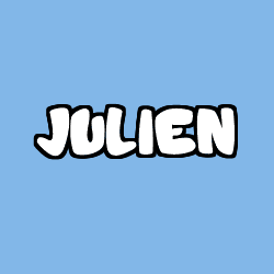 Coloring page first name JULIEN