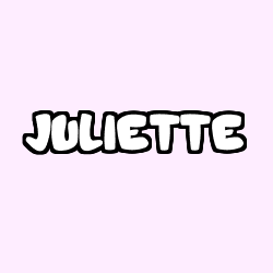 Coloring page first name JULIETTE