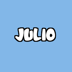 Coloring page first name JULIO