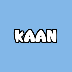 Coloring page first name KAAN