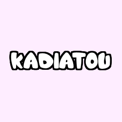 Coloring page first name KADIATOU