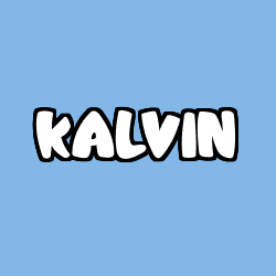 Coloring page first name KALVIN