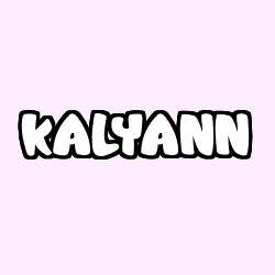 Coloring page first name KALYANN