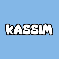 Coloring page first name KASSIM