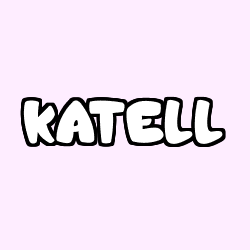 Coloring page first name KATELL