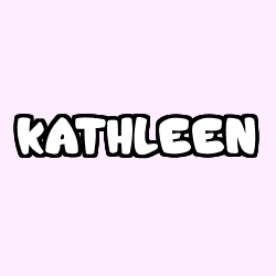 Coloring page first name KATHLEEN