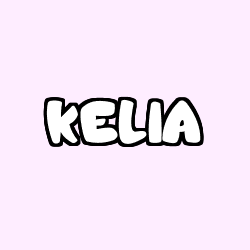 Coloring page first name KELIA