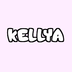 Coloring page first name KELLYA