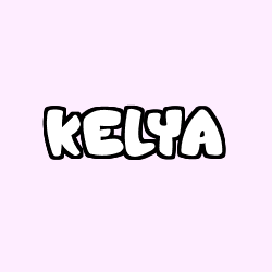 Coloring page first name KELYA