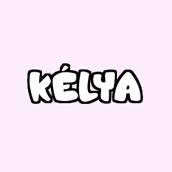 Coloring page first name KÉLYA