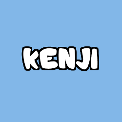 Coloring page first name KENJI
