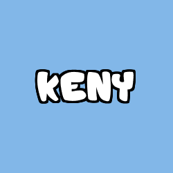 Coloring page first name KENY