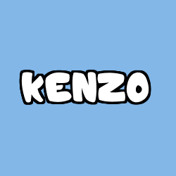 Coloring page first name KENZO