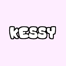 Coloring page first name KESSY