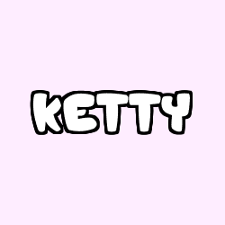 Coloring page first name KETTY
