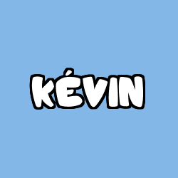 Coloring page first name KÉVIN