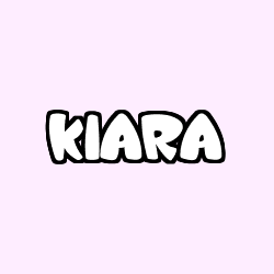 Coloring page first name KIARA