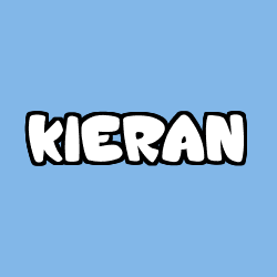 Coloring page first name KIERAN