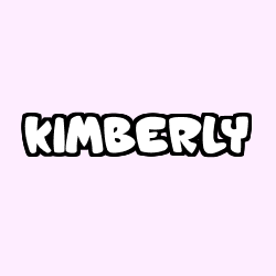Coloring page first name KIMBERLY
