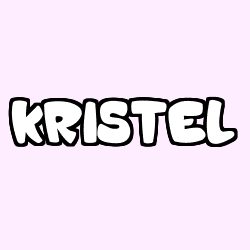 Coloring page first name KRISTEL