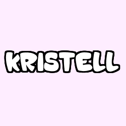 Coloring page first name KRISTELL