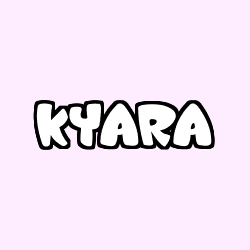 Coloring page first name KYARA