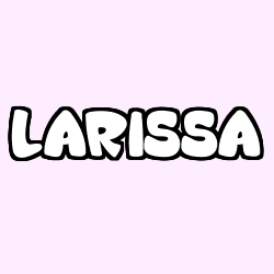 Coloring page first name LARISSA