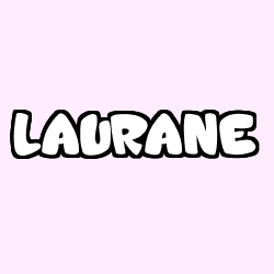 Coloring page first name LAURANE