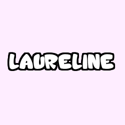 Coloring page first name LAURELINE